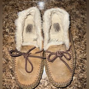 Tan Ugg moccasins